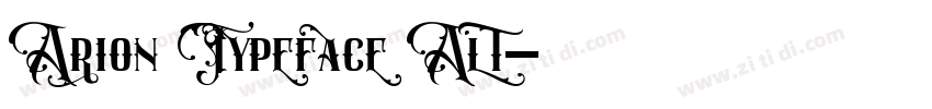 Arion Typeface Alt字体转换